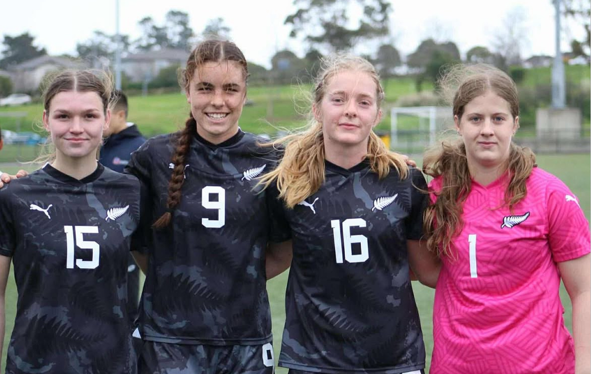 Kenzie with New Zealand national team