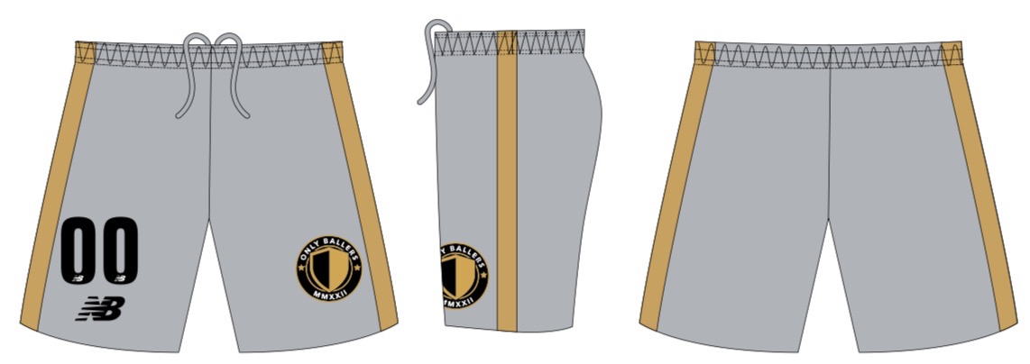 Away Match Shorts - Only Ballers x New Balance